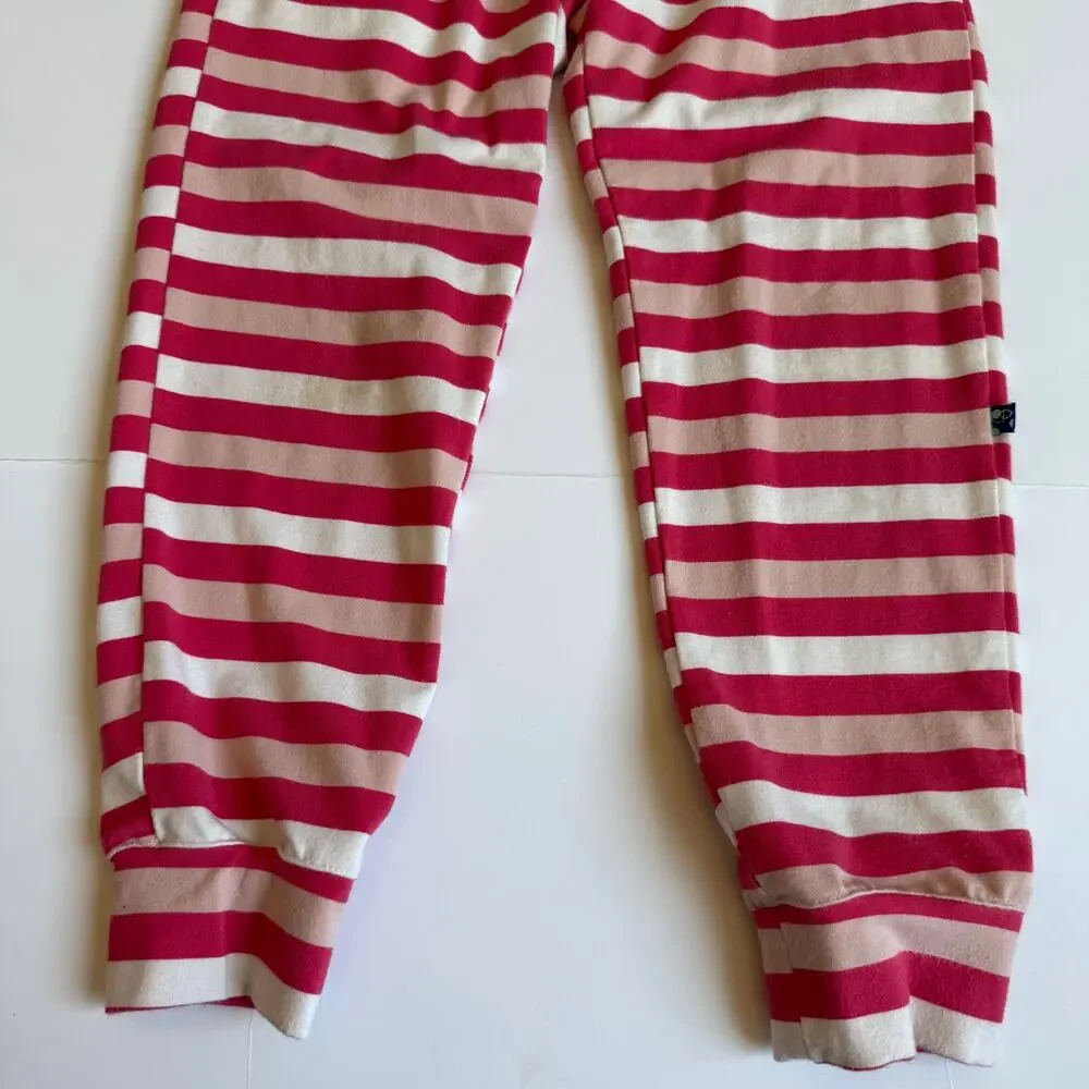 KicKee Kids Pink Striped Hoodie & Joggers XS 5/6